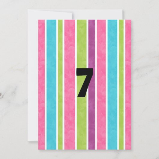 Invitation Magic fête d'anniversaire Fille Magicien (Dos)