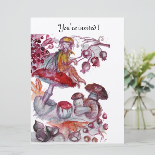 Invitation MAGIC FOLLET DE CHAMPIGNONS champagne (Debout devant)