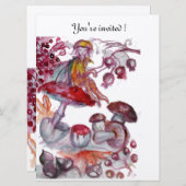 Invitation MAGIC FOLLET DE CHAMPIGNONS champagne (Devant / Derrière)