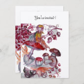 Invitation MAGIC FOLLET DE CHAMPIGNONS champagne (Devant / Derrière)