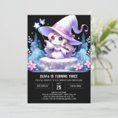 Invitation Magic Fun Wizard Anniversaire (Debout devant)