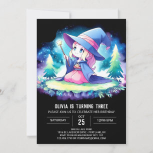 Invitation Magic Kids Wizard Anniversaire