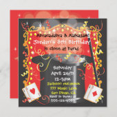 Invitation Magic Magician Party (Devant / Derrière)