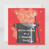 Invitation Magic Magician Party (Dos)