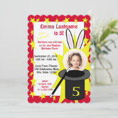 Invitation Magic Me Anniversaire Rouge (Debout devant)