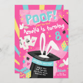 Invitation Magic Party | Invitation du magicien (Devant / Derrière)