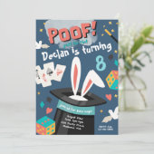 Invitation Magic Party | Invitation magique d'anni (Debout devant)