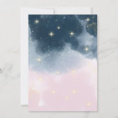 Invitation Magic sorcière Cauldron Baby Girl Brassage Baby sh (Dos)