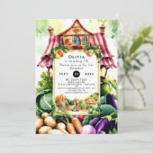 Invitation Magic Vegetables Farmers Market Anniversaire (Debout devant)