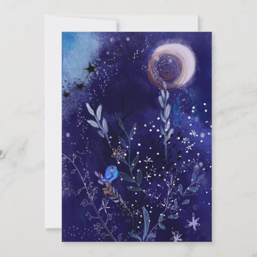 Invitation Magical Barn Owl Winter Solstice Celebration  (Dos)