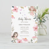 Invitation Magical Boho Fairy Baby Shower Invitatio (Debout devant)
