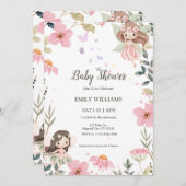 Invitation Magical Boho Fairy Baby Shower Invitatio (Devant / Derrière)