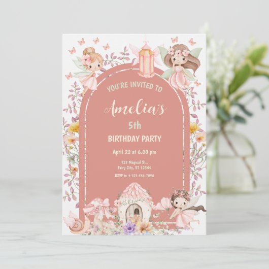 Invitation Magical Boho Fairy Garden (Debout devant)