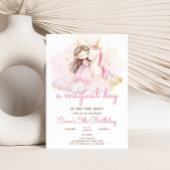 Invitation Magical Day Unicorn Birthday Party