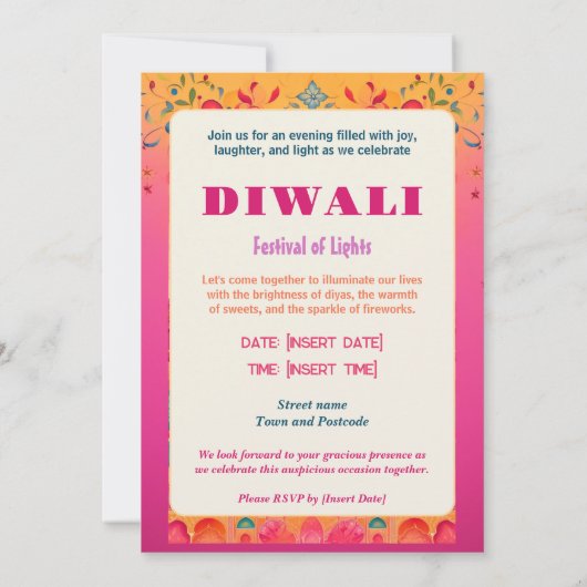 Invitation Magical Diwali (Dos)