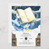 Invitation Magical Editable Library Storybook Anniversaire (Devant)