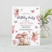Invitation Magical Fairies Wonderland 11e anniversaire (Debout devant)