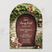 Invitation Magical Fairy First Birthday Photo Birthday (Devant)