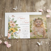 Invitation Magical Fairy Floral Garden Pixie Girls Birthday 