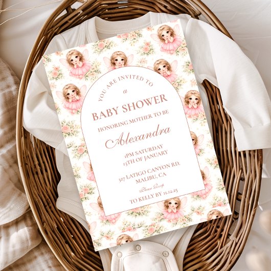 Invitation Magical Fairy Garden Baby Shower