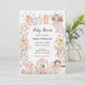 Invitation Magical Fairy Garden Baby Shower Invitatio (Debout devant)