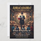 Invitation Magical Magician Birthday Party  (Devant)