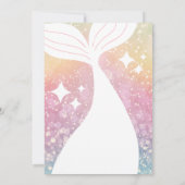 Invitation Magical Mermaid Tail Under The Sea Birthday Party (Dos)