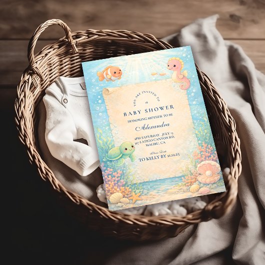 Invitation Magical Ocean Nursery Baby Shower