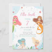 Invitation Magical Ocean Party for Girls (Devant)