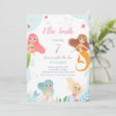 Invitation Magical Ocean Party for Girls (Debout devant)