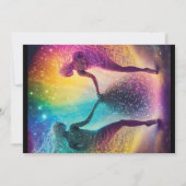 Invitation Magical Rainbow Cosmic Lovers Imaginaire Mariage (Dos)