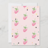 Invitation Magical Rainbow Strawberry Stars Birthday  (Dos)