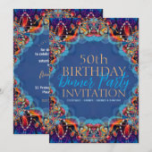 Invitation Magical Royale 50e anniversaire Diner Party (Devant / Derrière)