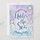 Invitation Magical Under The Sea Lavender Sweet 16 Anniversai (Dos)