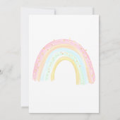 Invitation Magical Unicorn Moon Stars Fille anniversaire (Dos)