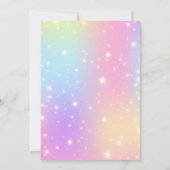 Invitation Magical Unicorns Purple Birthday Party (Dos)