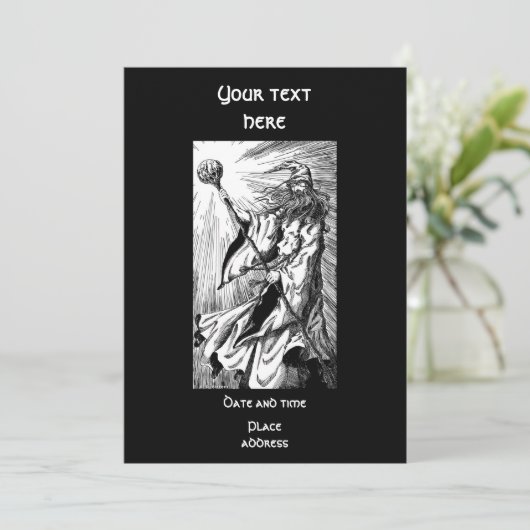 Invitation Magicien (Debout devant)