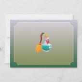 Invitation Magicien Fête Anniversaire Larmes Aux Garçons Prêt (Dos)