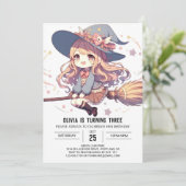 Invitation Magicien majestueux Whimsical Anniversaire (Debout devant)