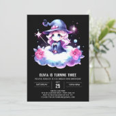 Invitation Magicien majestueux Whimsical Anniversaire (Debout devant)