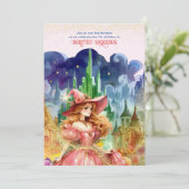 Invitation Magicien Oz Anniversaire Bonne Sorcière Anniversai (Debout devant)