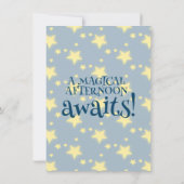 Invitation Magiciens de lapins mignons sur scène Anniversaire (Dos)