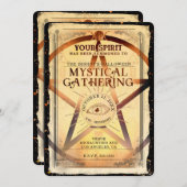 Invitation Magick Mystical Gthering Fortune Teller Eye Party (Devant / Derrière)