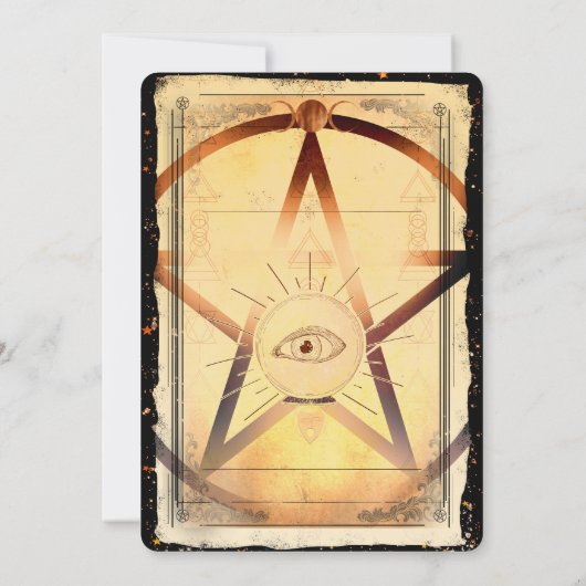 Invitation Magick Mystical Gthering Fortune Teller Eye Party (Dos)