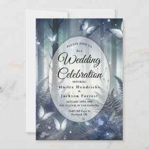 Invitation Magie de Minuit et Ailes au Clair de Lune Mariage