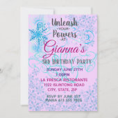 Invitation Magie de Neige Glacée (Devant)