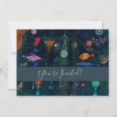 Invitation Magie de poisson de Paul Klee Peinture Abstraite A (Devant)