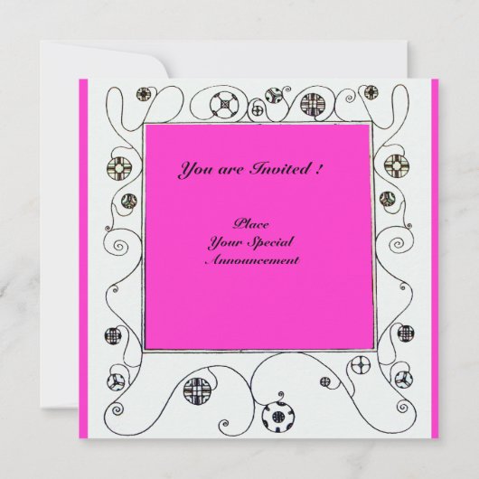 Invitation MAGIE DU PRINTEMPS violet blanc marron clair (Dos)