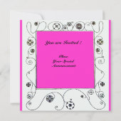 Invitation MAGIE DU PRINTEMPS violet clair brun brun (Dos)