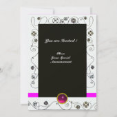 Invitation MAGIE DU PRINTEMPS, violet clair brun noir (Dos)